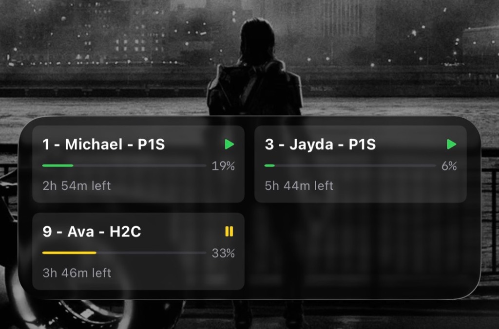 Multi-Printer Live Activities on Lock Screen